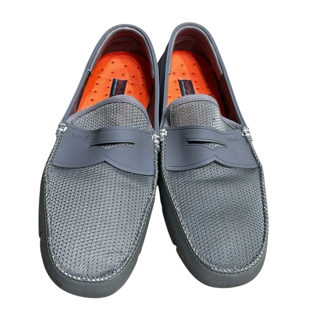 SWIMS Gray Penny Loafer Water Friendly Summer Beach Nautical Coastal Size 9 Men
